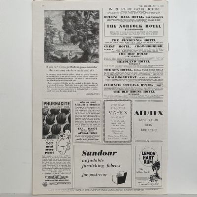 THE SPHERE The Empire's Illustrated Weekly. May 13, 1944. No. 2312