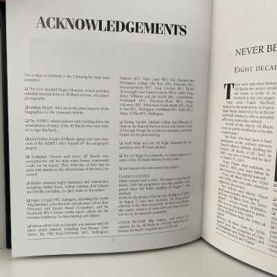 THE IMMORTALS The Book of All Black Test Players  LIMITED EDITION