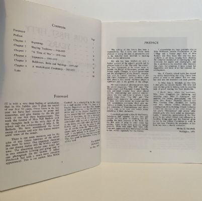 OUR FIRST FIFTY YEARS: A History of Wellington East Girls' College