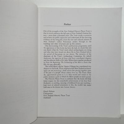 FROM THE BEGINNING: The Archaeology of the Maori