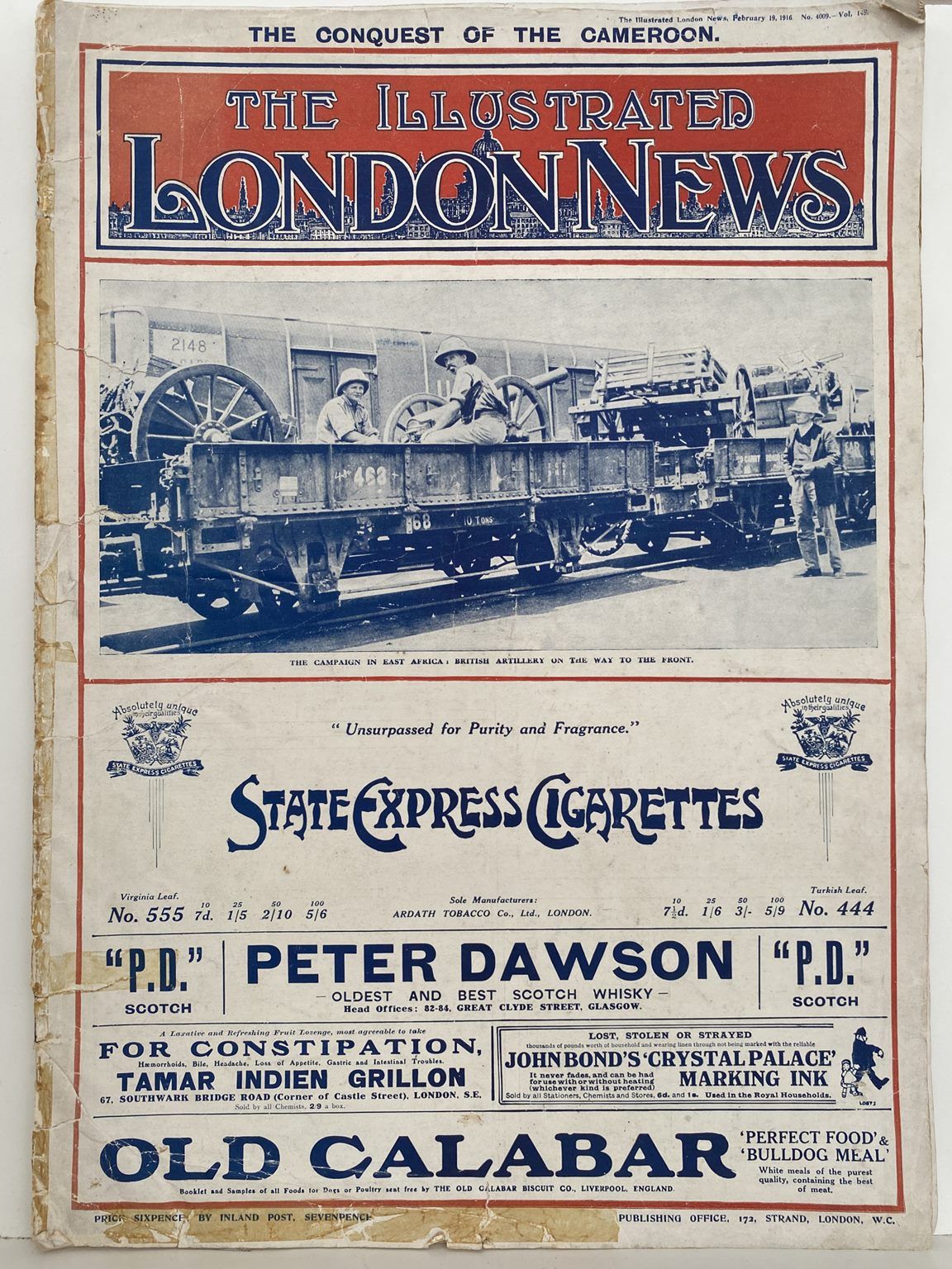 THE ILLUSTRATED LONDON NEWS The Conquest of The Cameroon. February 19, 1916, No 4009