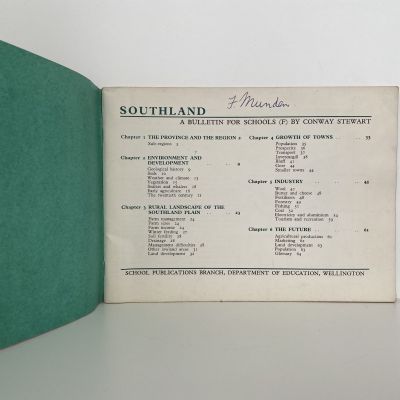 SOUTHLAND: A Bulletin For Schools