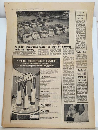 OLD NEWSPAPER: The Bay of Plenty Times - Supplement On New Milk Powder Factory 1968