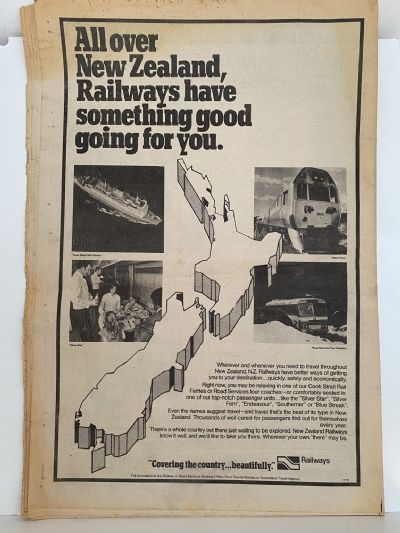 OLD NEWSPAPER: Cook Strait Ferry Line - Passenger's Newspaper February 1975