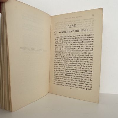 POEMS BY GRAY AND COWPER: Bell's Sixpenny English Texts