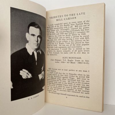 W.N. CARSON: Footballer & Cricketer