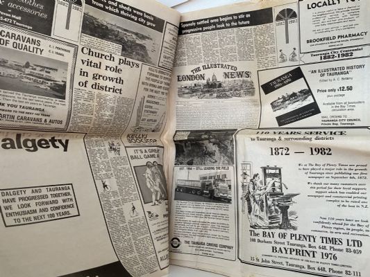 OLD NEWSPAPER: Bay of Plenty Times - Tauranga City Centennial 1882-1982