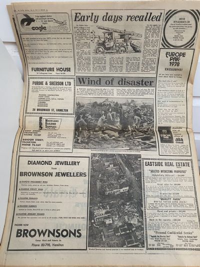 OLD NEWSPAPER: New Zealand Herald Supplement 1978 - HAMILTON 100th Anniversary