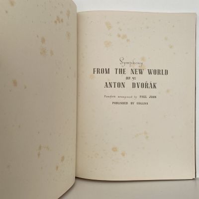 Symphony From The New World Op. 95 Anton Dvorak