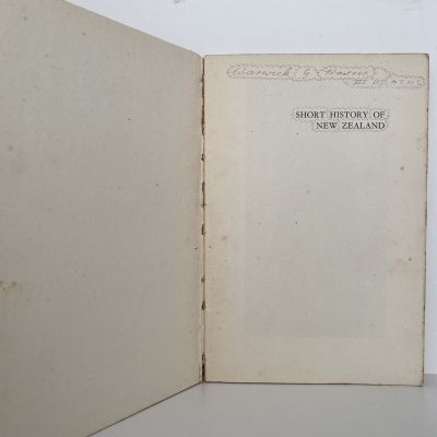 A SHORT HISTORY OF NEW ZEALAND