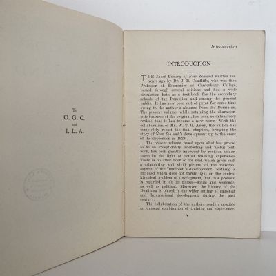 A SHORT HISTORY OF NEW ZEALAND