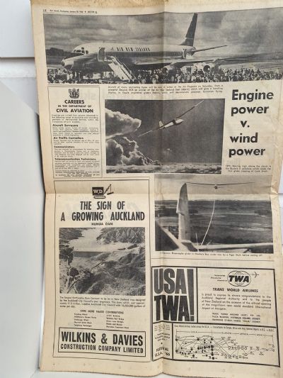 OLD NEWSPAPER: The New Zealand Herald - AIR PAGEANT - Official Opening Auckland Airport 1966