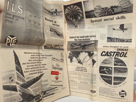 OLD NEWSPAPER: The New Zealand Herald - AIR PAGEANT - Official Opening Auckland Airport 1966
