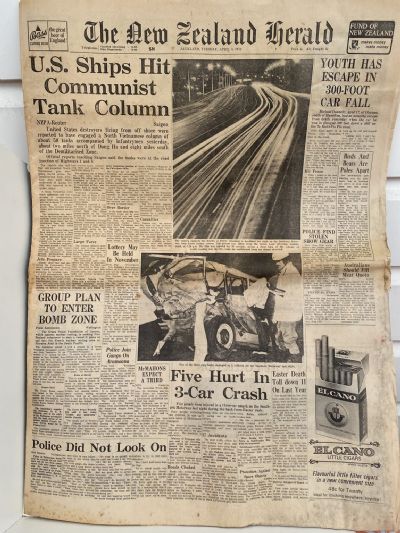 OLD NEWSPAPER: New Zealand Herald - Vietnam War 4 April 1972