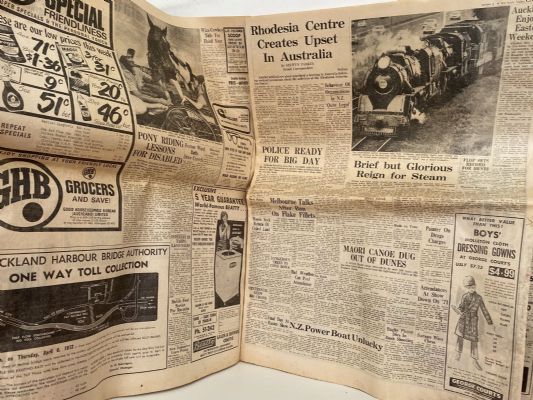 OLD NEWSPAPER: New Zealand Herald - Vietnam War 4 April 1972