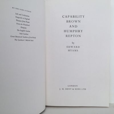 CAPABILITY BROWN AND HUMPHRY REPTON
