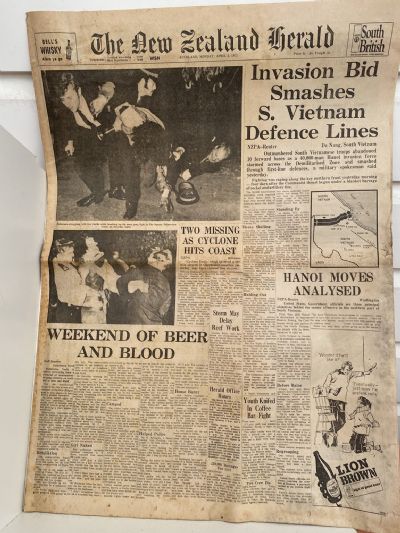 OLD NEWSPAPER: The New Zealand Herald, 3 April 1972 - Vietnam War