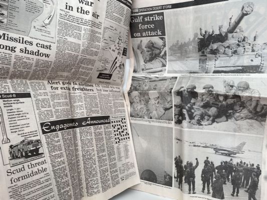OLD NEWSPAPER: The New Zealand Herald, 19 January 1991 - Gulf War / Desert Storm