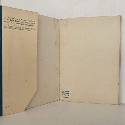 THE FORD EIGHT HANDBOOK: Models Anglia / Eight / Popular / Tudor 1935