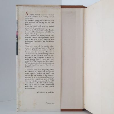 CURTAIN-RAISER TO A COLONY: Sidelights On The Founding of New Zealand