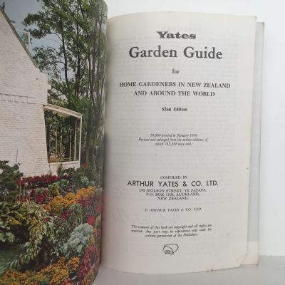YATES GARDEN GUIDE: 52nd Edition