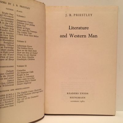LITERATURE AND WESTERN MAN