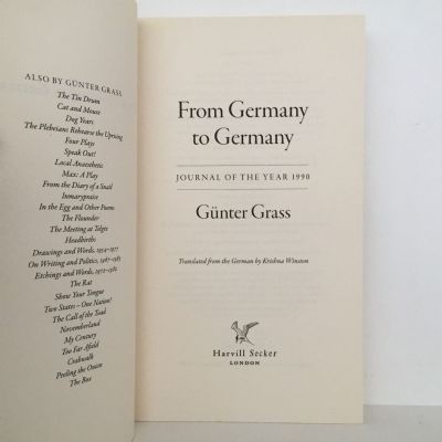 FROM GERMANY TO GERMANY: Diary 1900