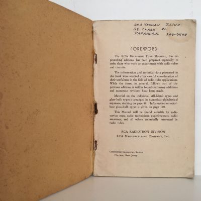RCA Receiving Tube Manual