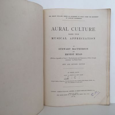 Aural Culture Based Upon Musical Appreciation: Part III