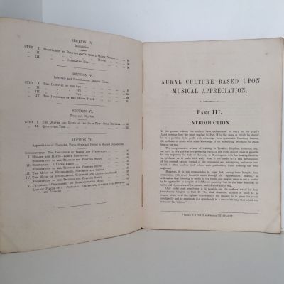 Aural Culture Based Upon Musical Appreciation: Part III