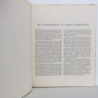 THE WORLD OF ALBERT SCHWEITZER: A Book of Photographs