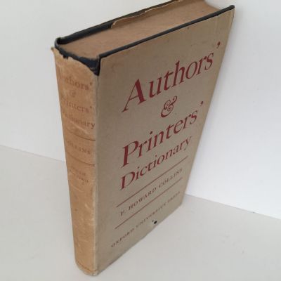 AUTHORS' AND PRINTERS' DICTIONARY: Guide For Authors, Editors