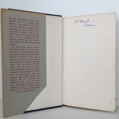 AUTHORS' AND PRINTERS' DICTIONARY: Guide For Authors, Editors