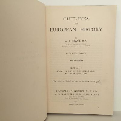OUTLINES OF EUROPEAN HISTORY Part II