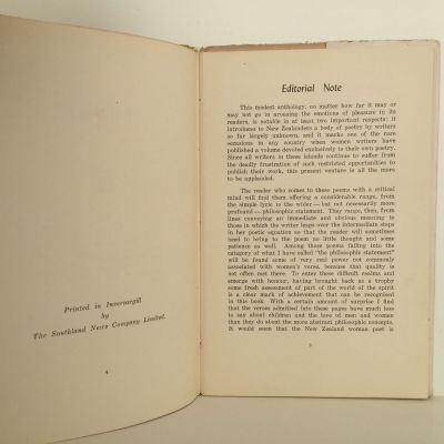 POEMS: Anthology by New Zealand Women Writers