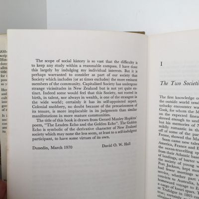 THE GOLDEN ECHO: A Social History of New Zealand