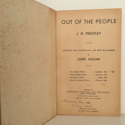 OUT OF THE PEOPLE: J B Priestley