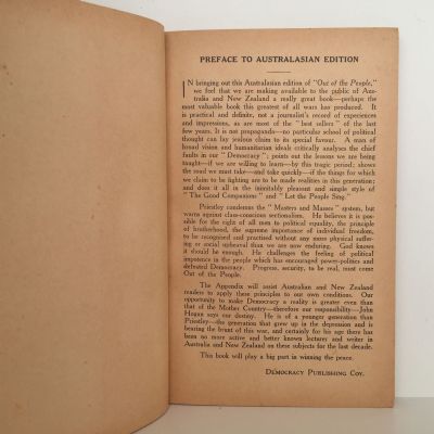 OUT OF THE PEOPLE: J B Priestley