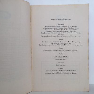 THE LAST LION: Winston Spencer Churchill: Alone, 1932–1940
