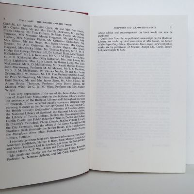 JOYCE CARY: The Writer and His Theme