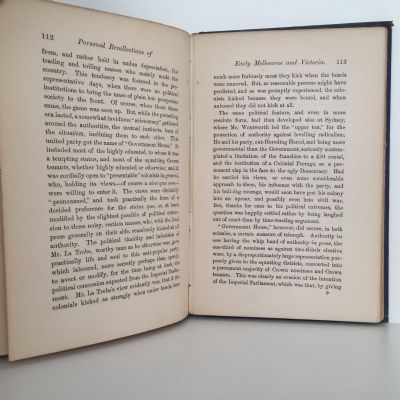 Personal Recollections of Early Melbourne & Victoria