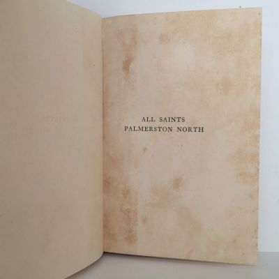A Short History of The Parochial District of All Saints Palmerston North