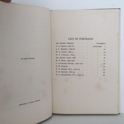 A Short History of The Parochial District of All Saints Palmerston North