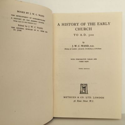 HISTORY OF THE EARLY CHURCH TO A.D.500