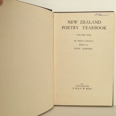 NEW ZEALAND POETRY YEARBOOK: Volume 1, 1951