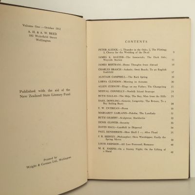 NEW ZEALAND POETRY YEARBOOK: Volume 1, 1951
