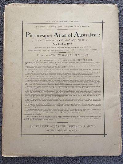PICTURESQUE ATLAS OF AUSTRALASIA