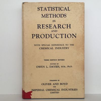 STATISTICAL METHODS IN RESEARCH AND PRODUCTION: To The Chemical Industry