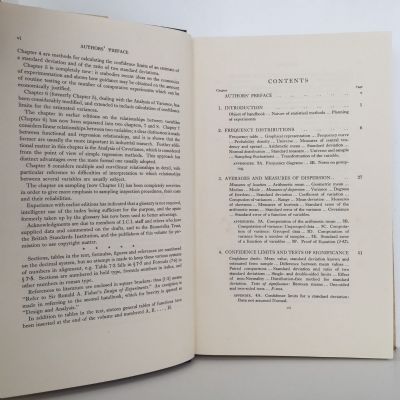 STATISTICAL METHODS IN RESEARCH AND PRODUCTION: To The Chemical Industry