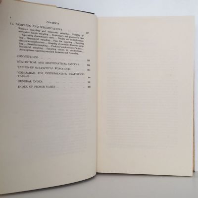 STATISTICAL METHODS IN RESEARCH AND PRODUCTION: To The Chemical Industry